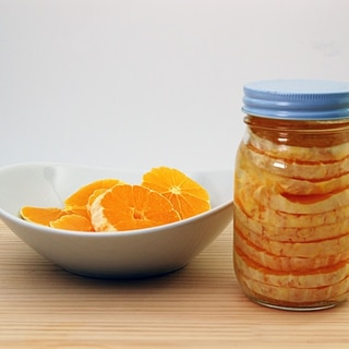 果物の甘味とまろやかな酸味、オレンジの延命酢漬け
